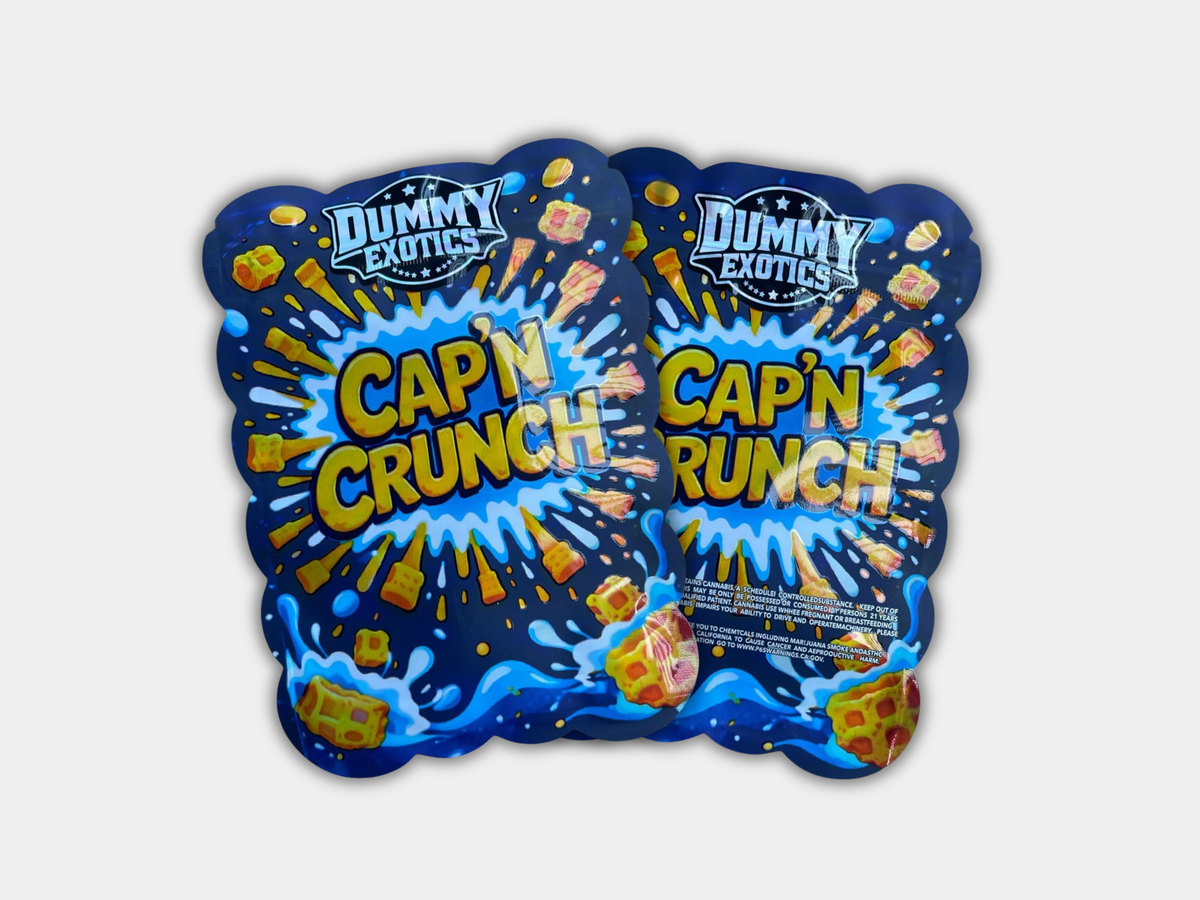 drosera CHAPAL』シャパル シープスキン ムートン バッグ Dummy Exotics Cap'N Crunch Mylar Bag (3.5G) | Smell Proof
