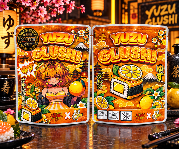 Yuzu Glushi Custom 3.5G Sticker Mylar Bag
