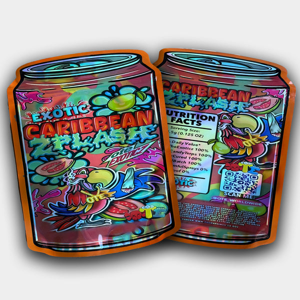 Exotic Caribbean Zplash Mylar Bag (3.5G - 7G)