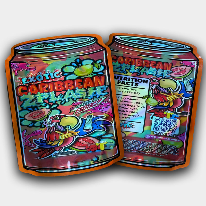 Exotic Caribbean Zplash Mylar Bag (3.5G - 7G)