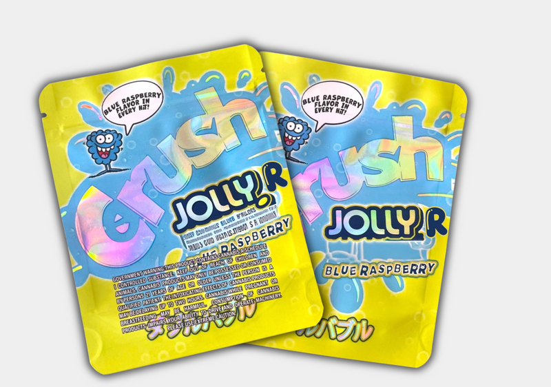 Crush Jolly R Blue Raspberry Mylar Bag 3.5 Grams