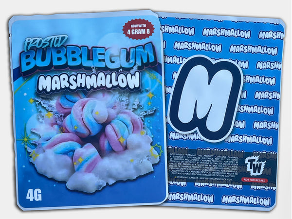 Frosted Bubblegum Marshmallow Sprinklez Mylar Bag 4 Grams (Label & Authenticity Stickers Included)