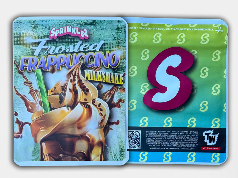 Frosted Frappuccino Milkshake Sprinkelz 3.5G Mylar Bag (Label & Authenticity Stickers Included)