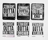 GB Custom Printed Straight Outta Design Mylar Bag 3.5 Grams