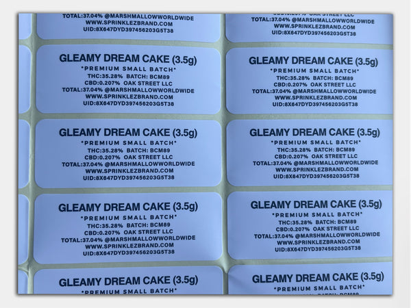 Gleamy Dream Cake Sprinklez Mylar Bag 3.5 Grams (Label & Authenticity Stickers Included)