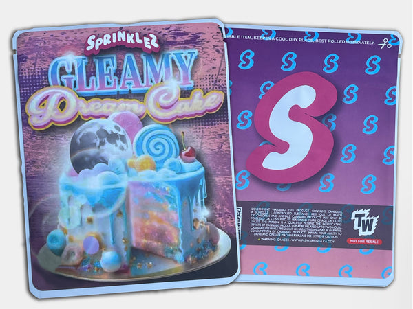 Gleamy Dream Cake Sprinklez Mylar Bag 3.5 Grams (Label & Authenticity Stickers Included)