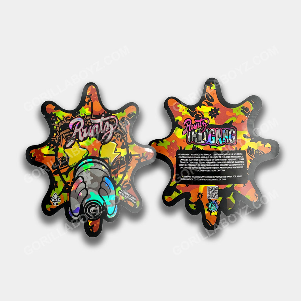 Glo Gang Mylar Bag 3.5g | Smell-Proof Ziplocks – Gorilla Boyz Inc