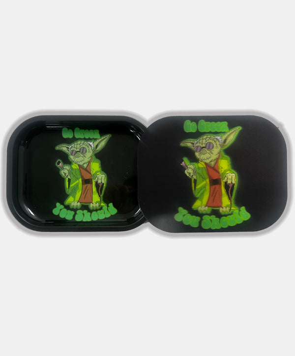 Rolling tray Go Green holographic