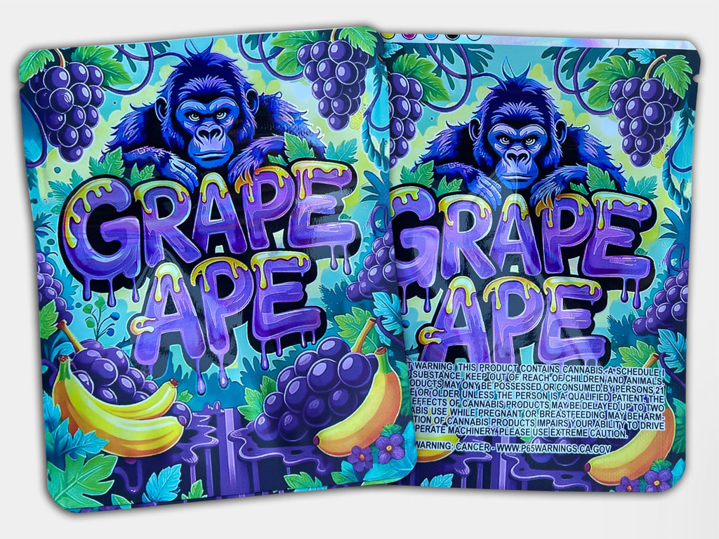 Grape Ape Mylar Bag (3.5G) – Gorilla Boyz Inc