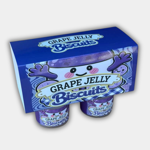 Grape Jelly Biscuits 4 Jar Set with Box (3.5g Yogurt Jar Set