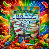 Gummy Worm Marshmallow Sprinklez 3.5G Mylar Bag (Label & Authenticity Stickers Included) 1