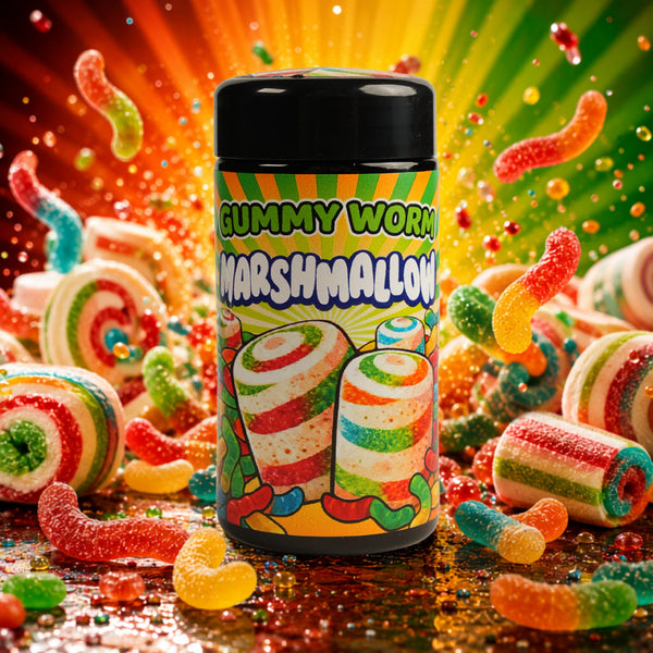 Gummy Worm Marshmallow Miron Jar