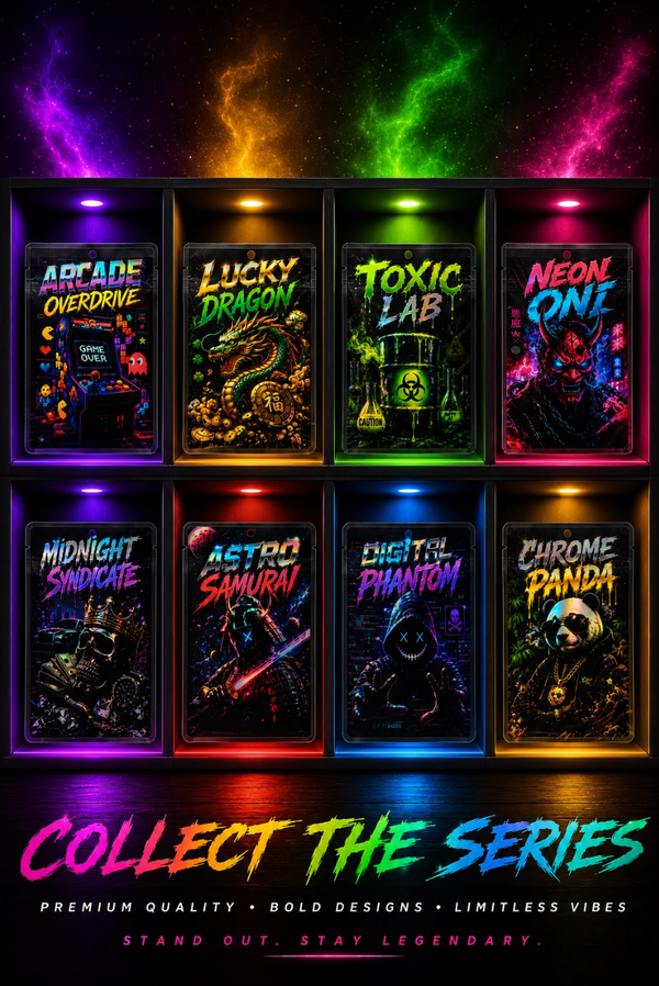 Holographic 8 Design Custom Mylar Bag Set