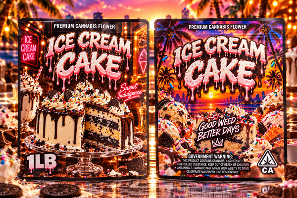Ice Cream Cake Custom Print 1 Pound Double Sided Mylar Bag