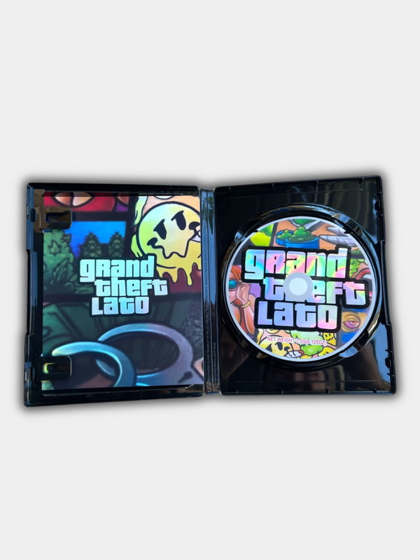 Grand Theft Lato CD Cases with Mylar Bags 3.5g