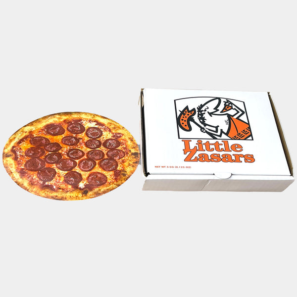 Little Zasars Pizza Box with Mylar Bags 3.5g Box Packaging