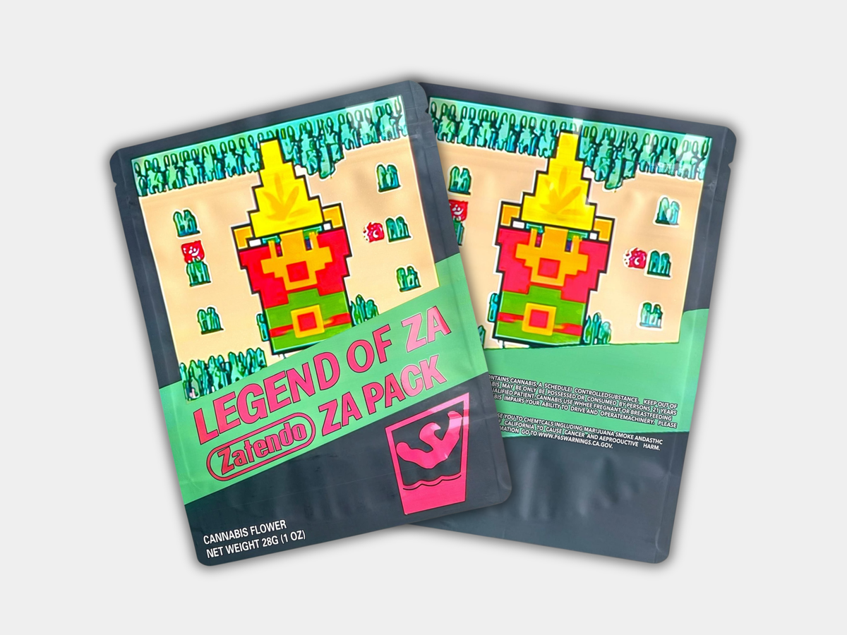 Legend of Za Zatendo Za Pack 1oz Mylar Bag | Smell-Proof Packaging