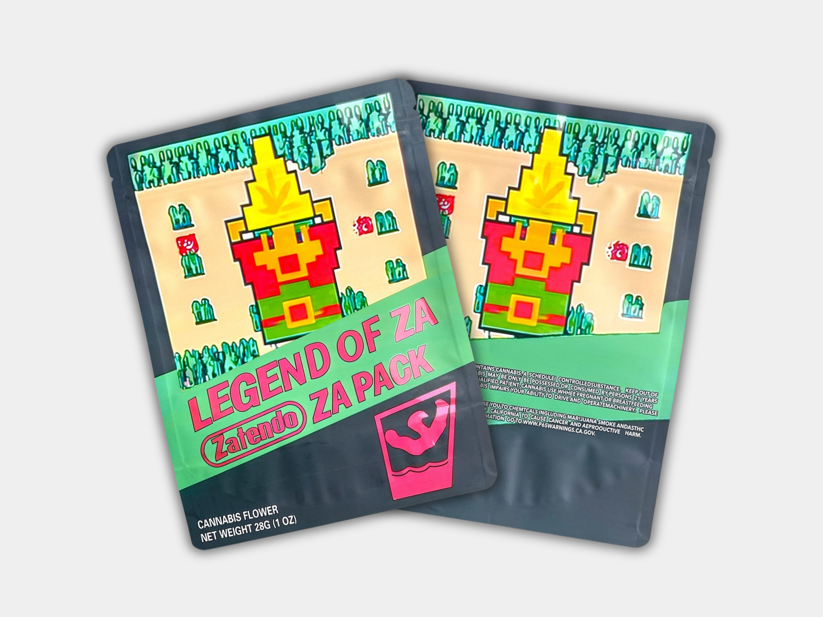 Legend of Za Zatendo Za Pack 1oz Mylar Bag | Smell-Proof Packaging
