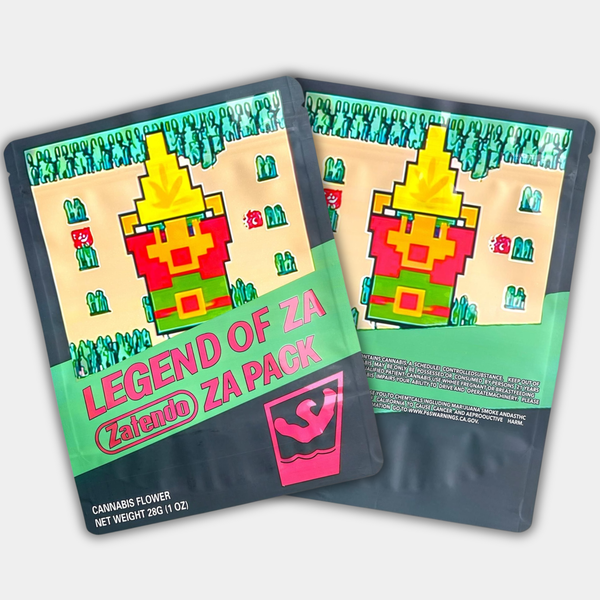 Legend of Za Zatendo Za Pack 1oz Mylar Bag | Smell-Proof Packaging