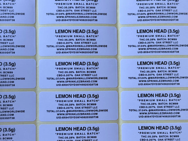 Lemon Head Sprinkelz 3.5G Mylar Bag (Label & Authenticity Stickers Included)