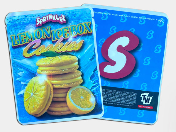 Lemon Ice Box Cookies Sprinklez Mylar Bag 3.5 Grams (Label & Authenticity Stickers Included)