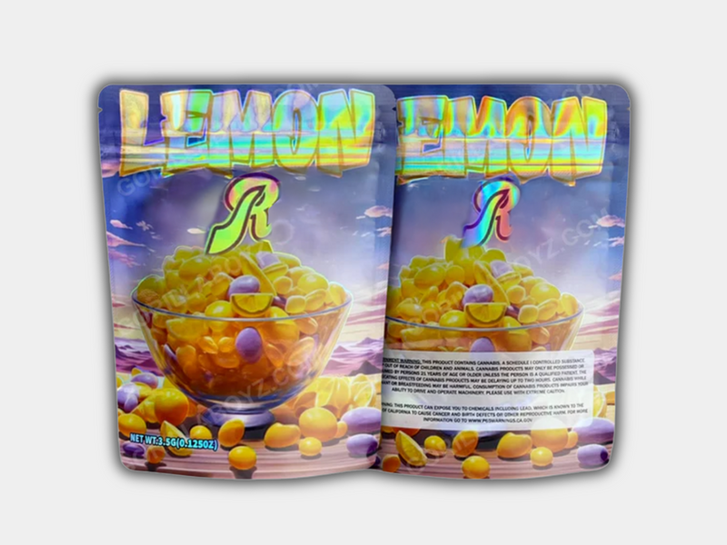 Lemon Mylar Bag 3.5 Grams