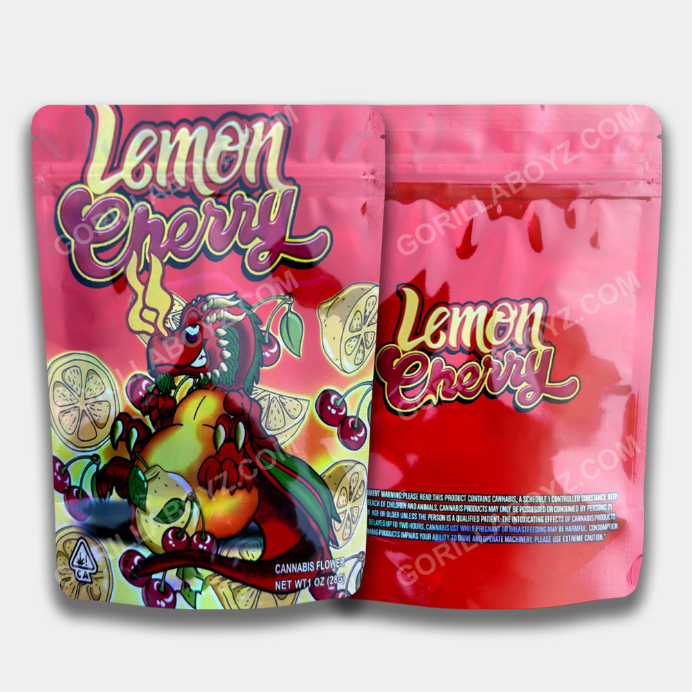 Lemon Cherry Mylar Bag 1 OZ | Smell-Proof Ziplocks – Gorilla Boyz Inc