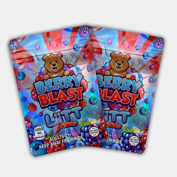 Liit Exotics Berry Blast EMPTY Mylar Bag 1000 MG | Edible