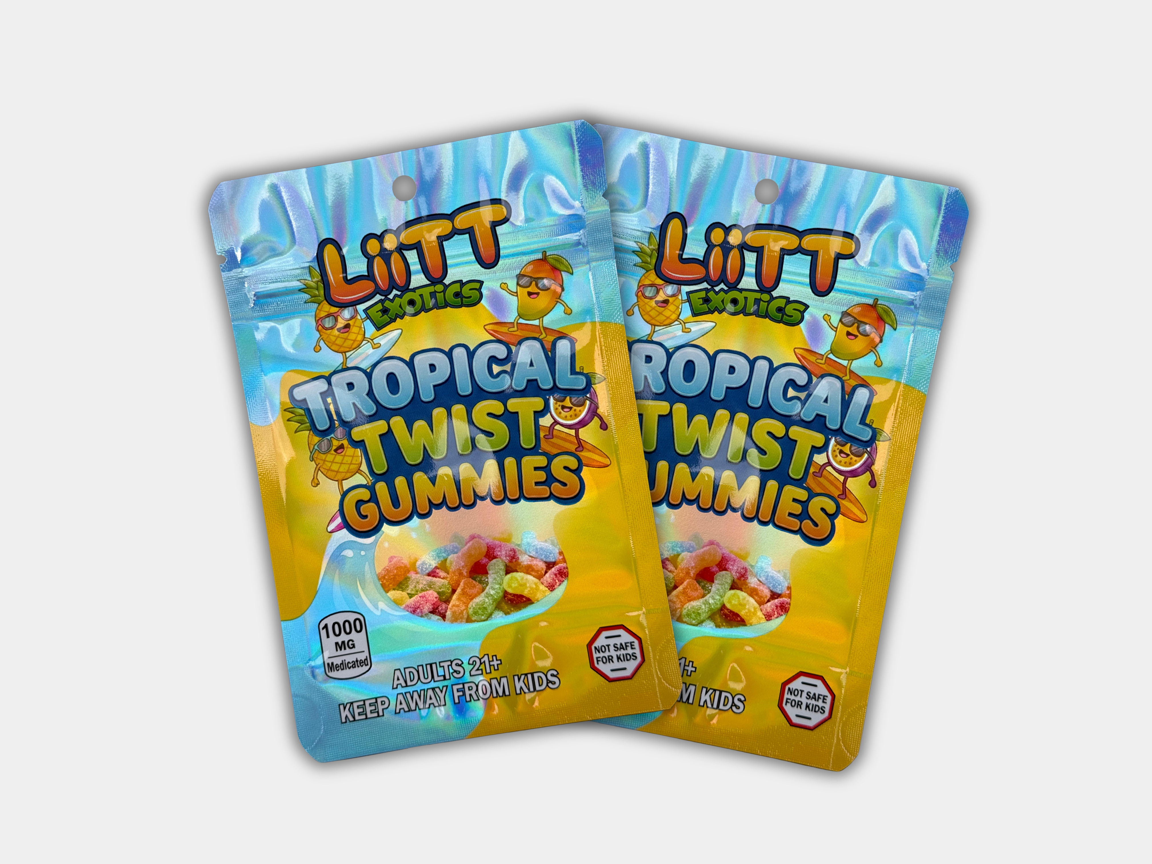 Liit Exotics Cosmic Crunch EMPTY Mylar Bag 1000 MG | Edible Packaging ...