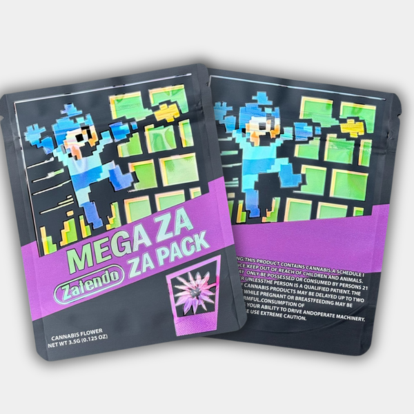 Mega Za (Zatendo) 3.5G Mylar Bag | Smell-Proof & Resealable