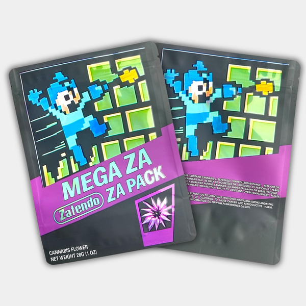 Mega Za Zatendo Za Pack 1oz Mylar Bag | Smell-Proof Packaging