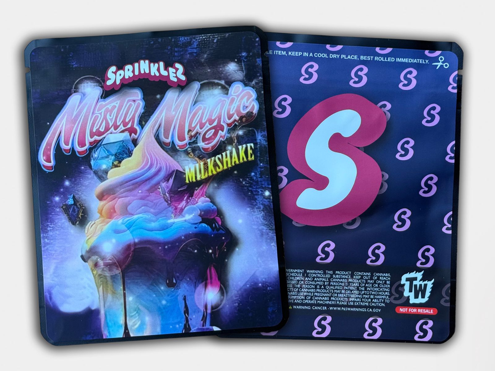 Misty Magic Milkshake 3.5G Sprinkelz Mylar Bag | Label & Authenticity ...