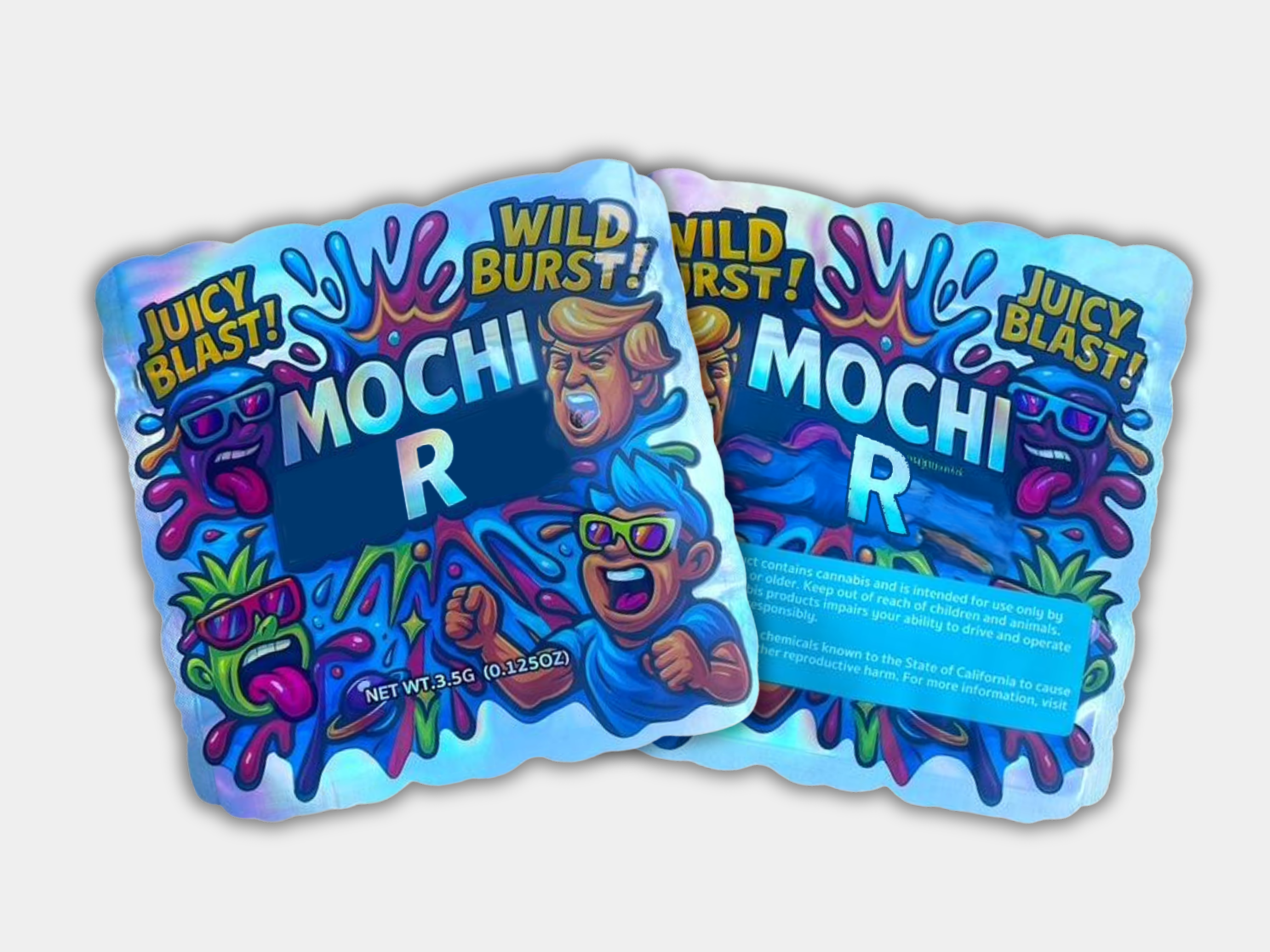 Mochi R 3.5G Mylar Bag | Wild Burst Smell-Proof Packaging – Gorilla ...