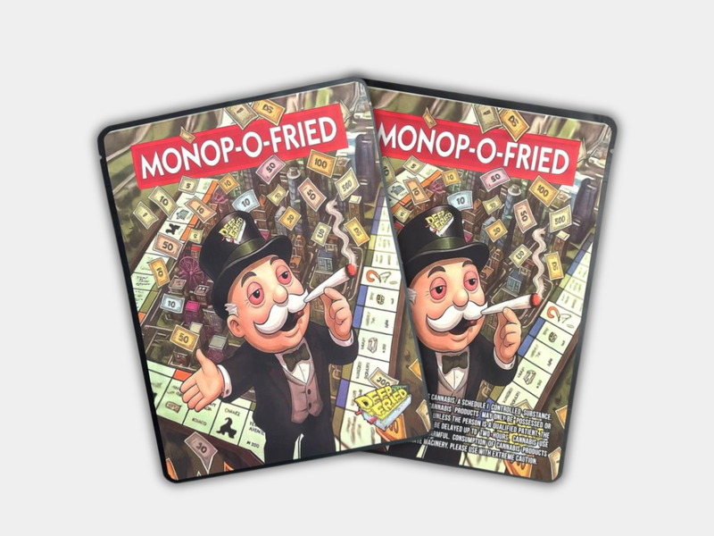 Monop-O-Fried Deep Fried 1oz Mylar Bag | Smell-Proof Packaging ...