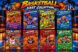 NBA West/East Coast Collection 2026/2027 – 8 Custom Design Sticker Mylar Set (3.5g)