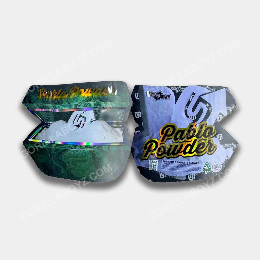 Pablo Powder Mylar Bag 3.5g | Smell Proof – Gorilla Boyz Inc