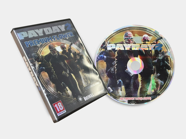 Payday 2 CD/DVD Cases with Mylar Bags 3.5 Grams
