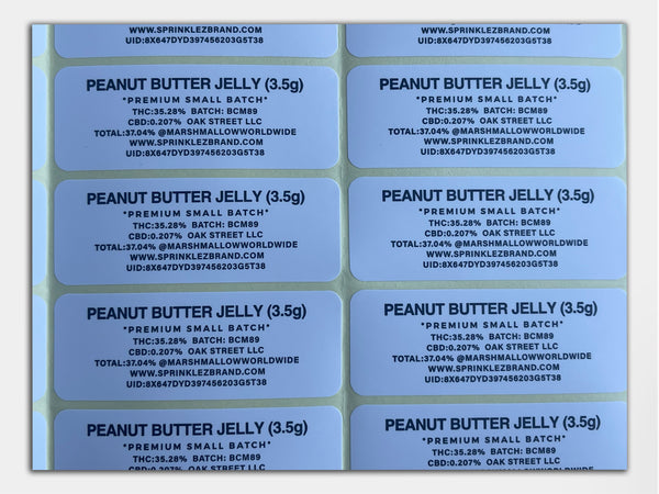 Peanut Butter Jelly Milkshake Sprinklez Mylar Bag 3.5 Grams (Label & Authenticity Stickers Included)