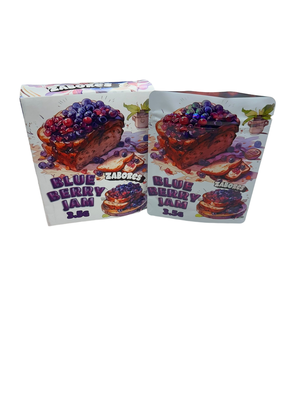 Blue Berry Jam 3.5g Mylar Bag with BOX