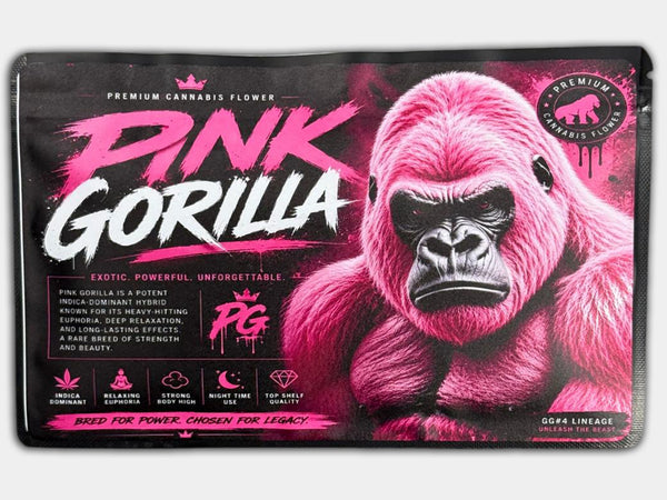 Pink Gorilla 7G Mylar Bag