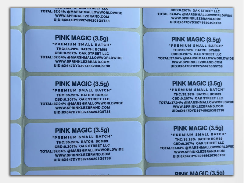 Pink Magic Sprinklez Mylar Bag 4 Grams (Label & Authenticity Stickers Included)