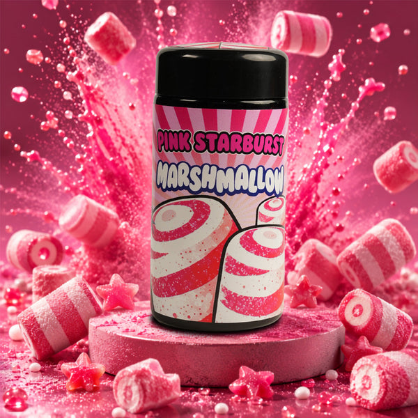 Pink Starburst Marshmallow Miron Jar