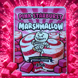 Pink Starburst Marshmallow Sprinklez 3.5G Mylar Bag (Label & Authenticity Stickers Included) eed