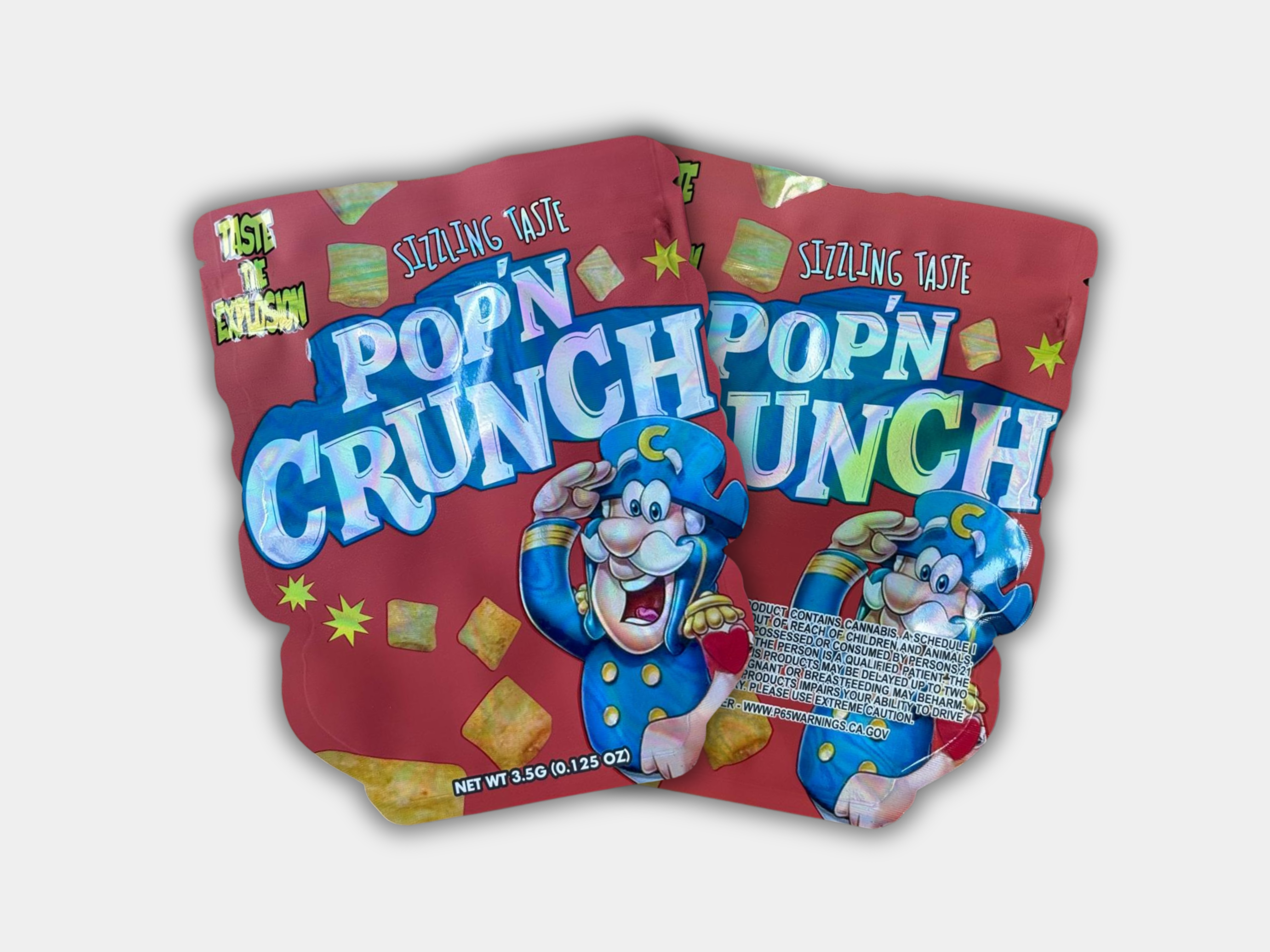 Pop'n Crunch 3.5G Mylar Bag | Smell Proof Packaging – Gorilla Boyz Inc