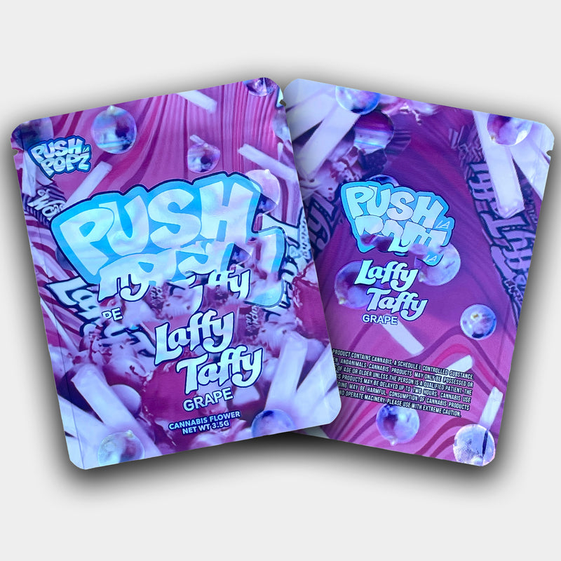 Pusha P Laffyy Taffi Grape Mylar Bag 3.5G 