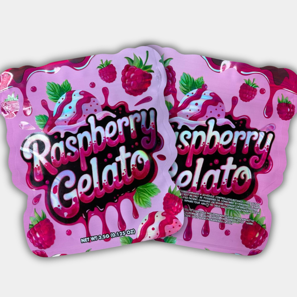 Raspberry Gelato 3.5G Mylar Bag | Smell Proof Packaging – Gorilla