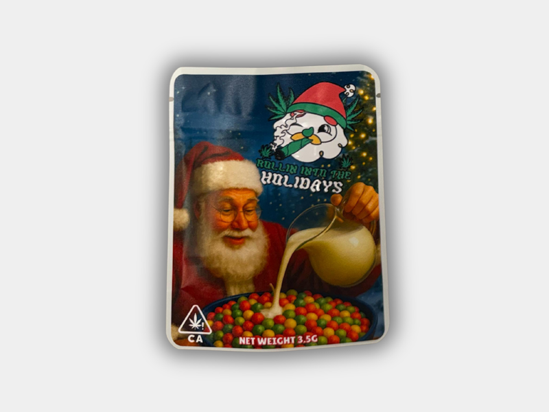 Holiday Collection 3.5G Mylar Bags – 6 Pack Set