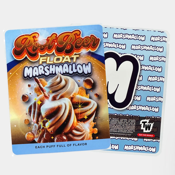 Root Beer Float Sprinklez Mylar Bag 3.5 Grams (Label & Authenticity Stickers Included)