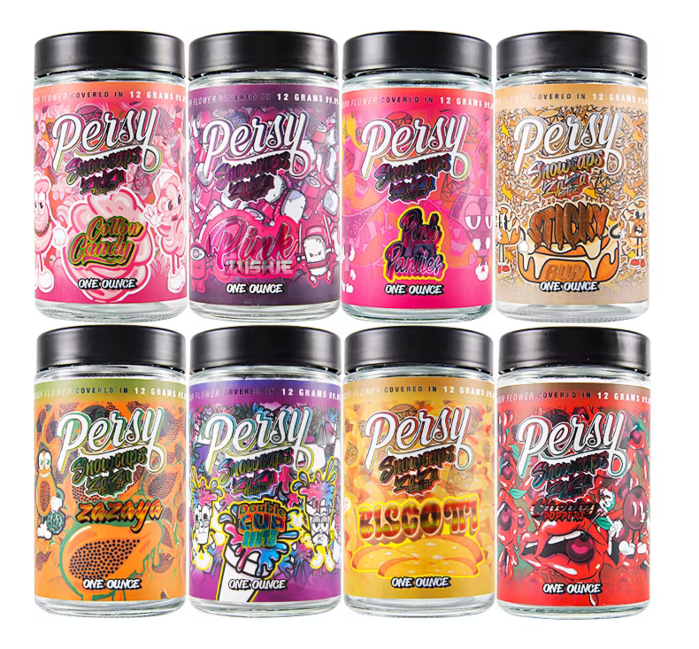 3.5g Jars with Holographic Stickers (Glass jars included) | Smell