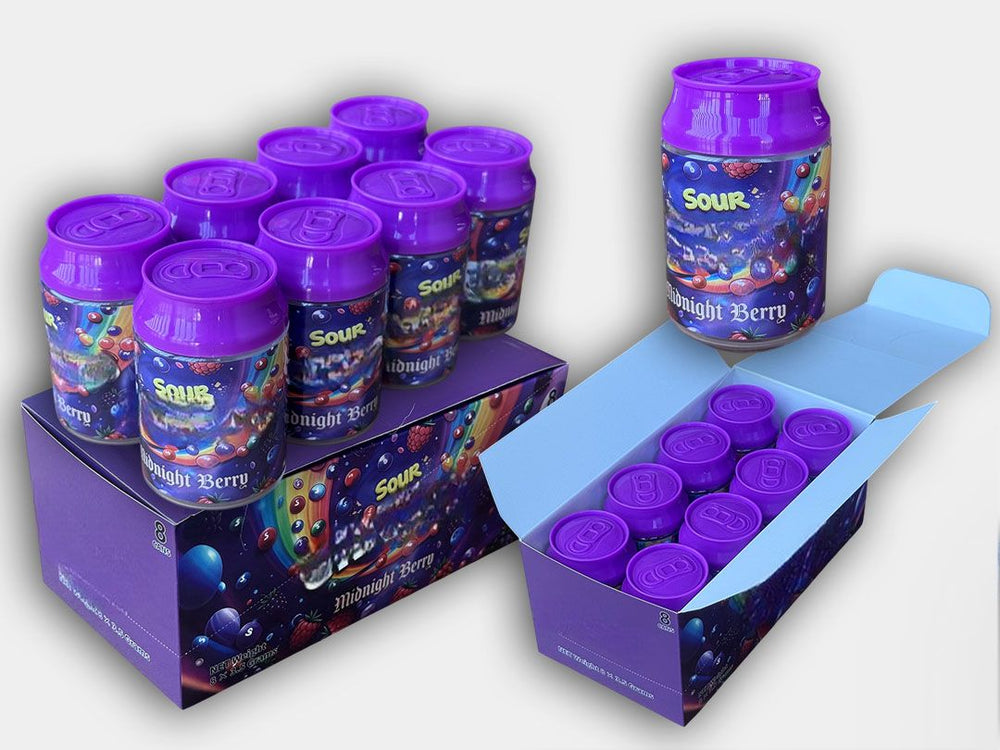 Sour Midnight Berry Candy Soda Cans – Master Box (8 Cans